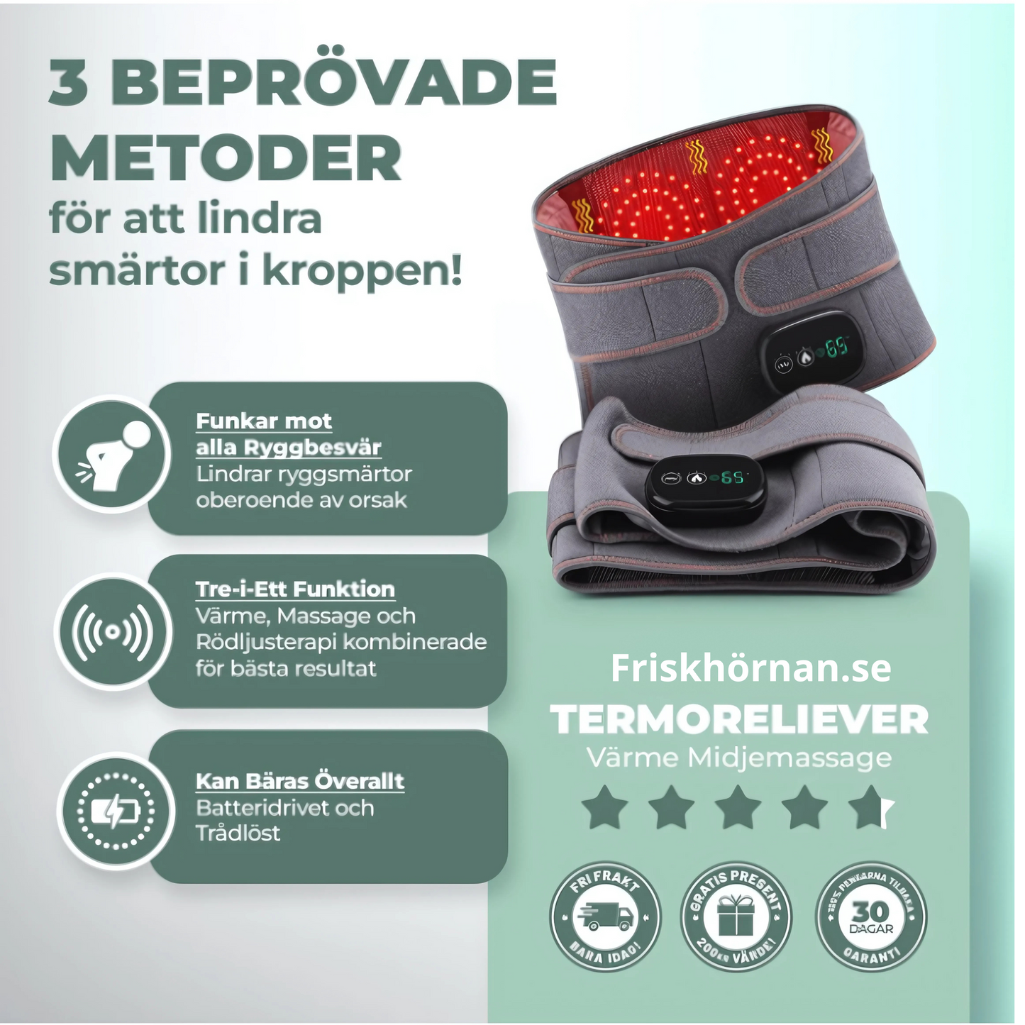 Värmebältet™ För ryggen
